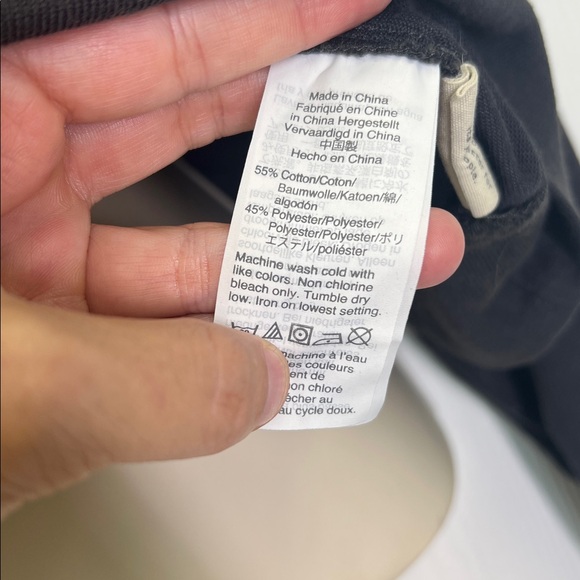 Madewell - Soft Fade Pocket Crewneck Long Sleeve Oversized Boxy Crop Size XS - Picture 6 of 9